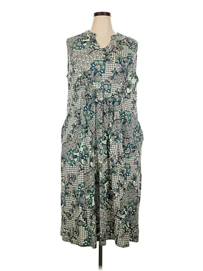 Pre-owned Coldwater Creek Casual Dress In Teal