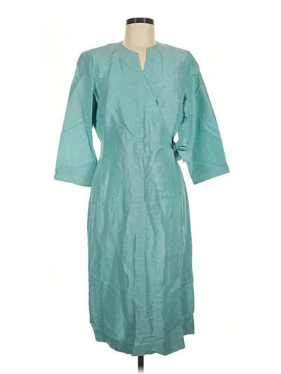 Pre-owned Coldwater Creek Casual Dress In Teal