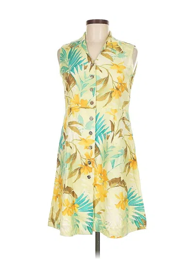 Pre-owned Coldwater Creek Casual Dress In Yellow