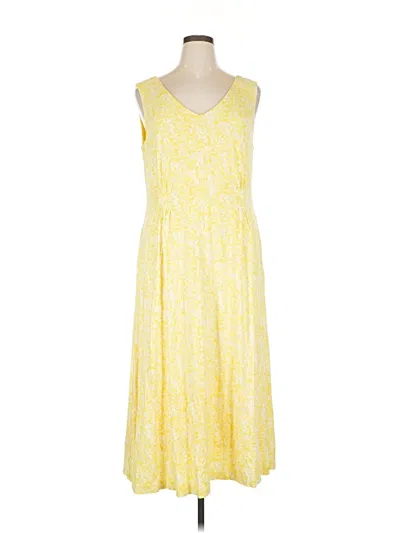 Pre-owned Coldwater Creek Casual Dress In Yellow
