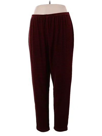 Pre-owned Coldwater Creek Casual Pants In Burgundy