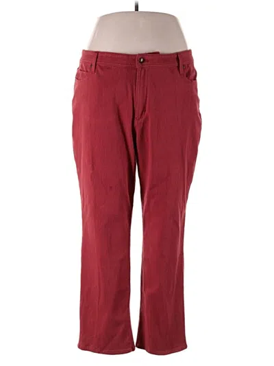 Pre-owned Coldwater Creek Casual Pants In Burgundy