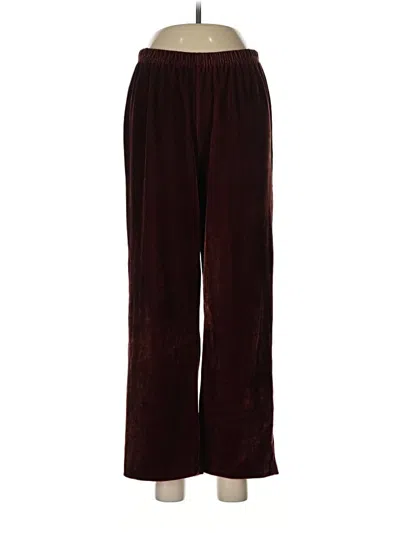 Pre-owned Coldwater Creek Casual Pants In Burgundy