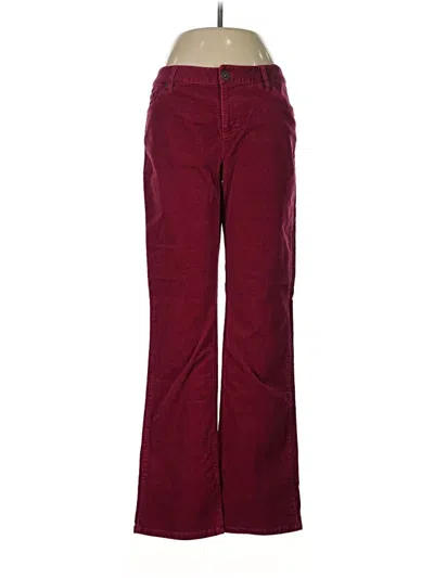 Pre-owned Coldwater Creek Casual Pants In Burgundy