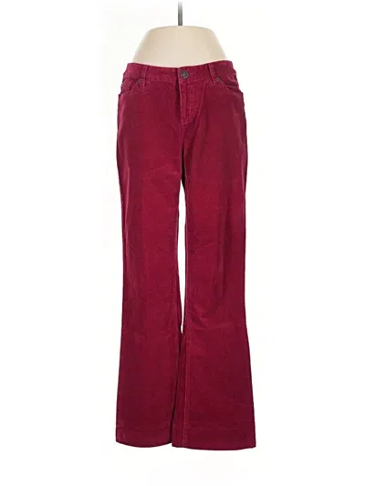 Pre-owned Coldwater Creek Casual Pants In Burgundy