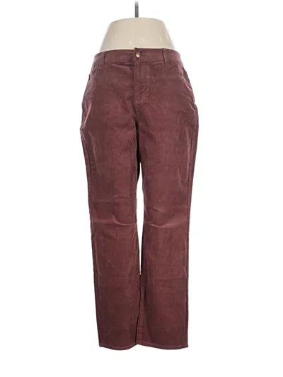 Pre-owned Coldwater Creek Casual Pants In Burgundy