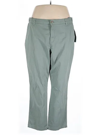 Pre-owned Coldwater Creek Casual Pants In Green