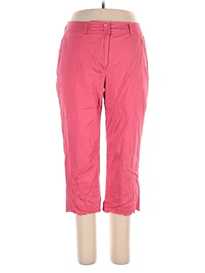 Pre-owned Coldwater Creek Casual Pants In Pink