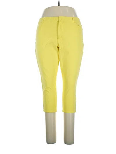 Pre-owned Coldwater Creek Casual Pants In Yellow