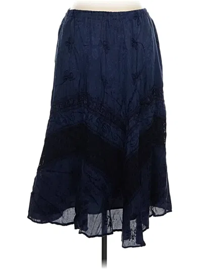 Pre-owned Coldwater Creek Casual Skirt In Blue