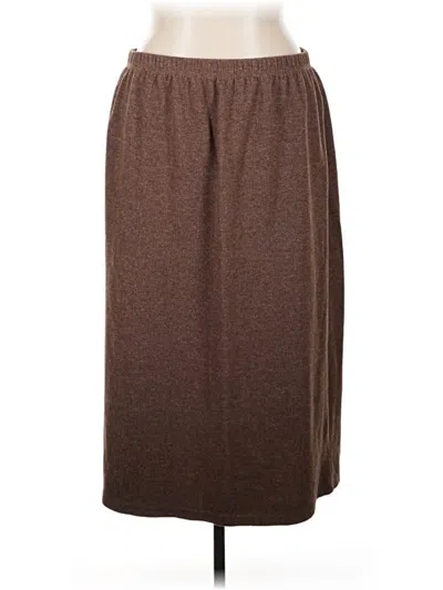 Pre-owned Coldwater Creek Casual Skirt In Brown