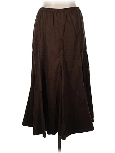 Pre-owned Coldwater Creek Casual Skirt In Brown