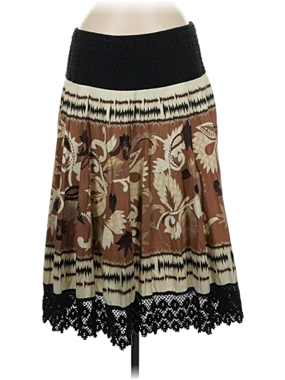Pre-owned Coldwater Creek Casual Skirt In Brown