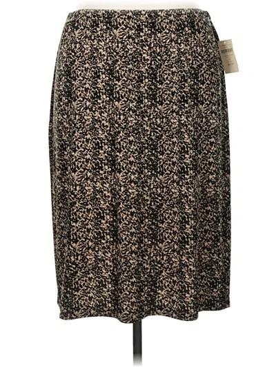 Coldwater Creek Casual Skirt In Brown