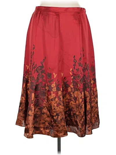 Pre-owned Coldwater Creek Casual Skirt In Burgundy