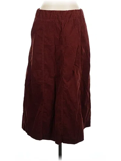 Pre-owned Coldwater Creek Casual Skirt In Burgundy