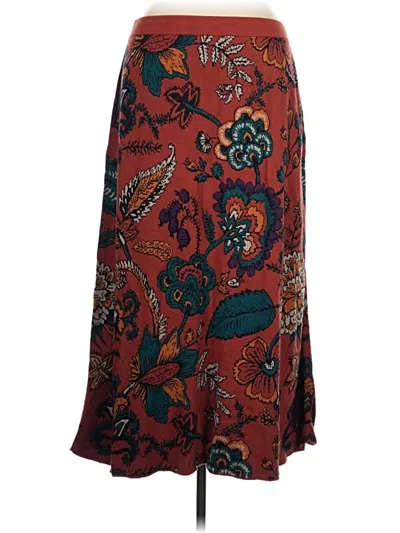 Pre-owned Coldwater Creek Casual Skirt In Burgundy