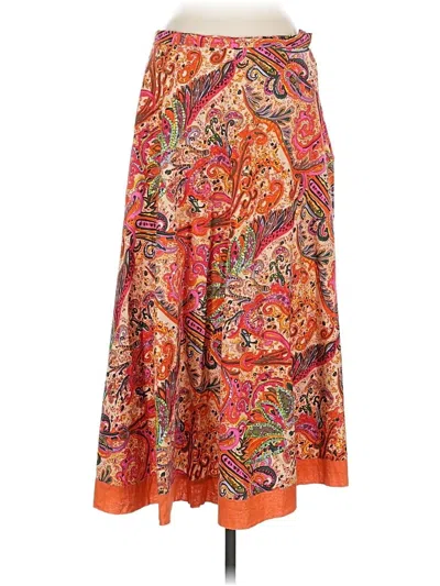 Pre-owned Coldwater Creek Casual Skirt In Orange