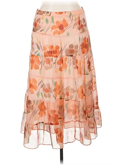 Pre-owned Coldwater Creek Casual Skirt In Orange