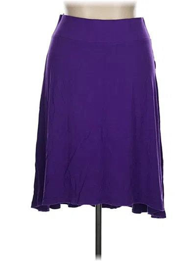 Pre-owned Coldwater Creek Casual Skirt In Purple