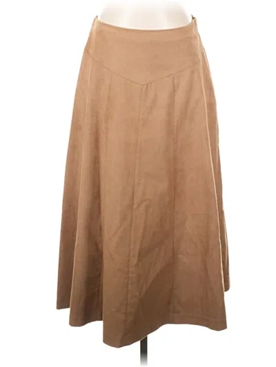 Pre-owned Coldwater Creek Casual Skirt In Tan