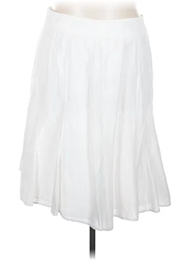 Pre-owned Coldwater Creek Casual Skirt In White