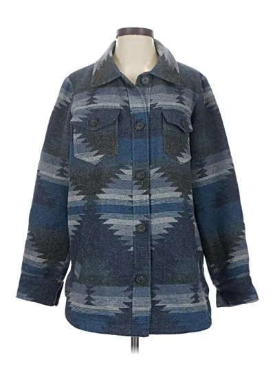 Pre-owned Coldwater Creek Coat In Blue