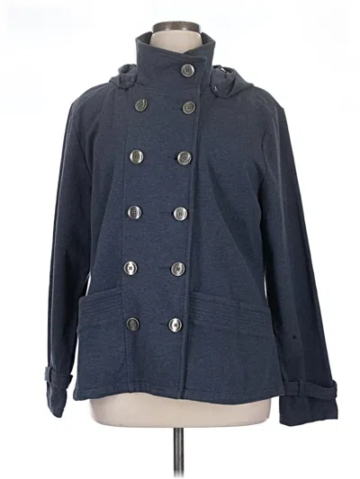 Pre-owned Coldwater Creek Coat In Blue