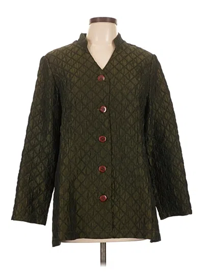 Pre-owned Coldwater Creek Coat In Green