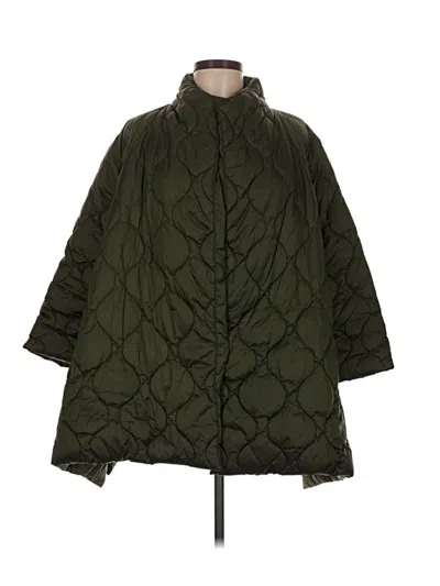 Pre-owned Coldwater Creek Coat In Green