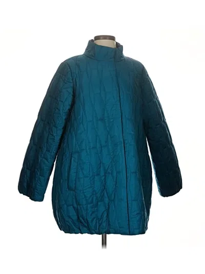 Pre-owned Coldwater Creek Coat In Teal