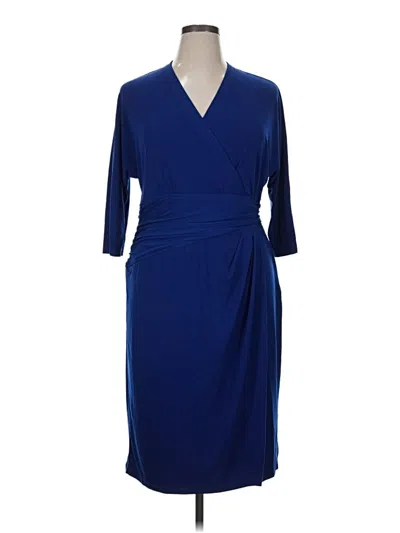 Pre-owned Coldwater Creek Cocktail Dress In Blue