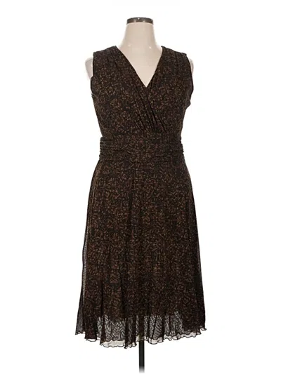 Pre-owned Coldwater Creek Cocktail Dress In Brown