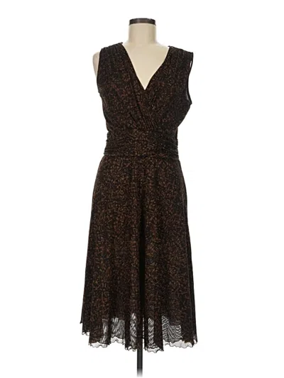 Pre-owned Coldwater Creek Cocktail Dress In Brown