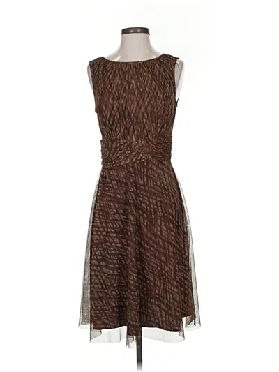 Pre-owned Coldwater Creek Cocktail Dress In Brown