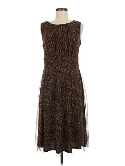 Pre-owned Coldwater Creek Cocktail Dress In Brown