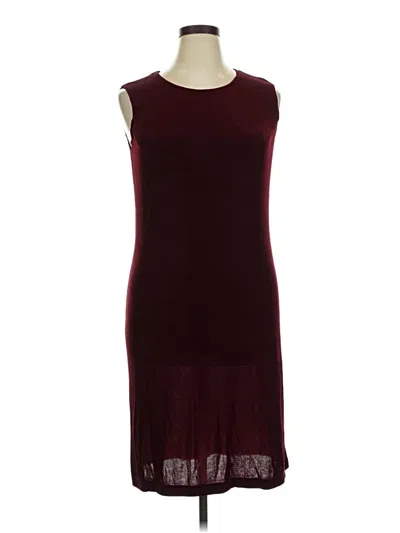 Pre-owned Coldwater Creek Cocktail Dress In Burgundy