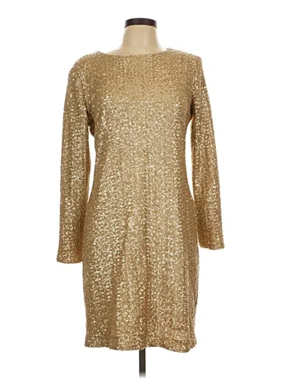 Pre-owned Coldwater Creek Cocktail Dress In Gold