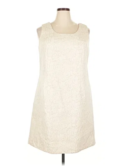 Pre-owned Coldwater Creek Cocktail Dress In White