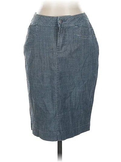 Pre-owned Coldwater Creek Denim Skirt In Blue