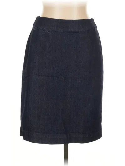 Pre-owned Coldwater Creek Denim Skirt In Blue