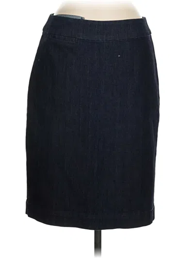 Pre-owned Coldwater Creek Denim Skirt In Blue