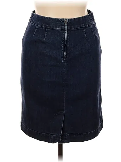 Pre-owned Coldwater Creek Denim Skirt In Blue