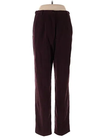 Pre-owned Coldwater Creek Dress Pants In Burgundy