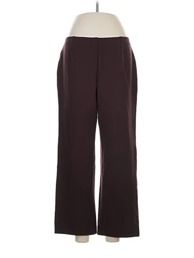 Pre-owned Coldwater Creek Dress Pants In Burgundy