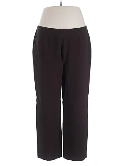 Pre-owned Coldwater Creek Dress Pants In Burgundy
