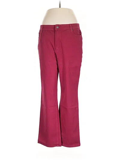 Pre-owned Coldwater Creek Dress Pants In Burgundy