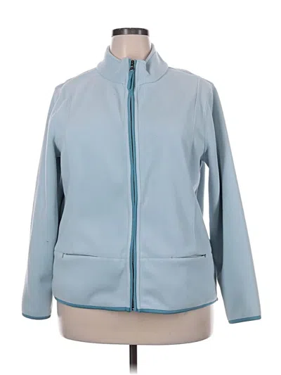 Pre-owned Coldwater Creek Fleece Jacket In Blue