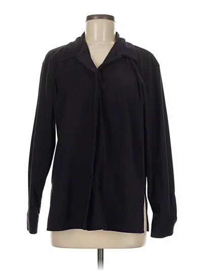 Pre-owned Coldwater Creek Fleece Jacket In Purple