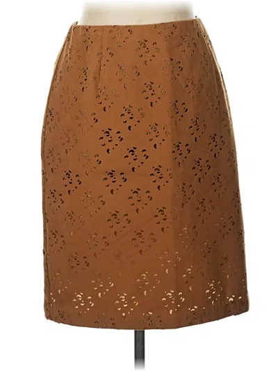 Pre-owned Coldwater Creek Formal Skirt In Brown